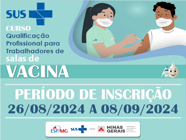 Inscrições Qualificação profissional trabalhadores sala de vacina